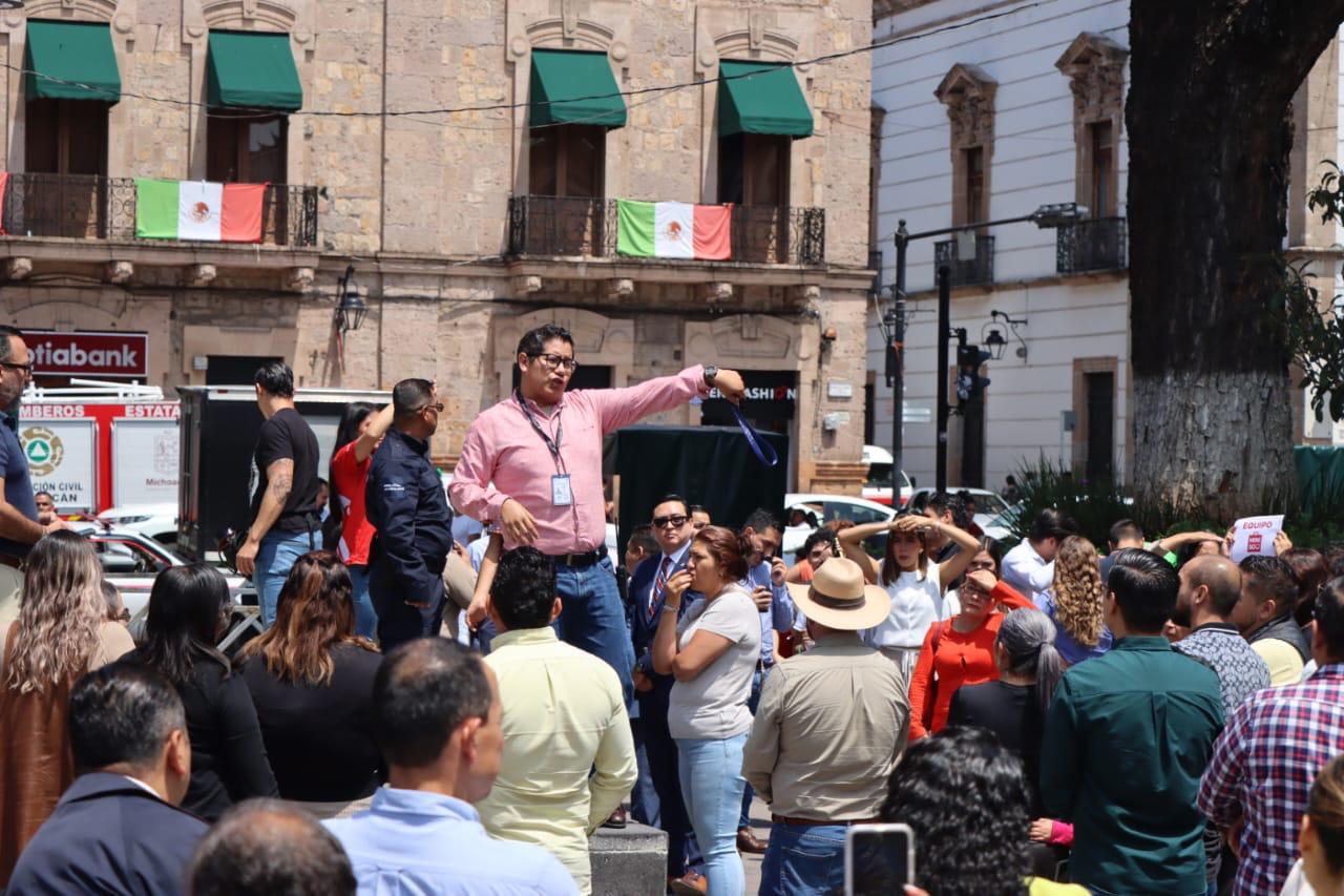 Congreso del Estado participa en el Segundo Simulacro Nacional de Sismo