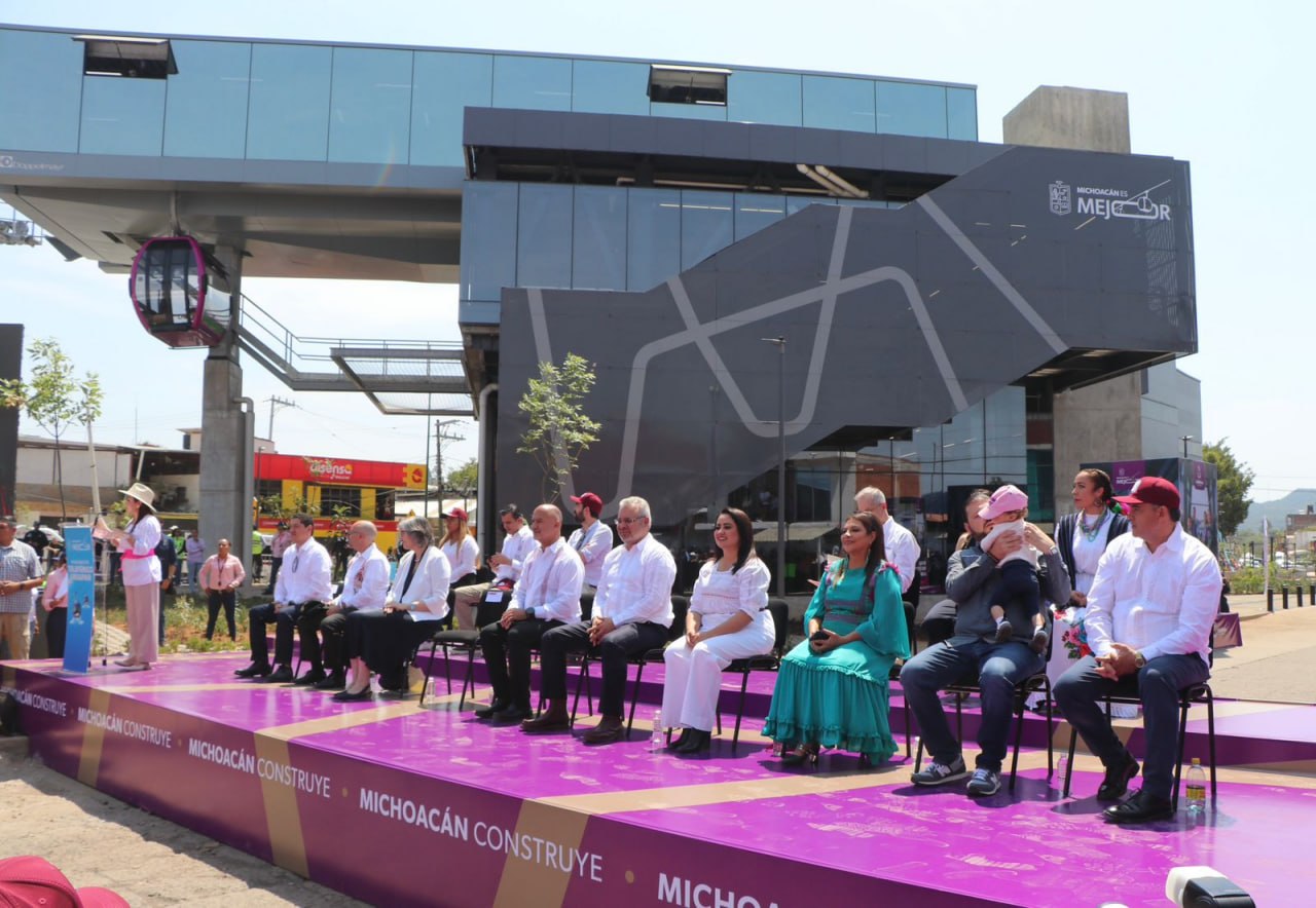 Inauguran el Teleférico de Uruapan como apuesta por el transporte sustentable