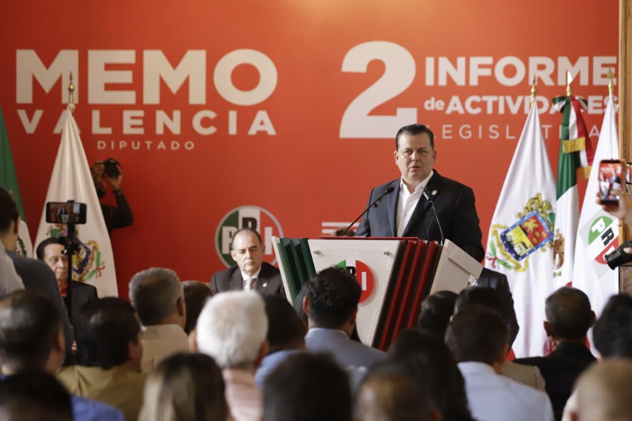 Presenta Guillermo Valencia su Segundo informe de Actividades Legislativas.